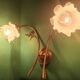 Pair of vintage Art Deco pink double wall sconces France