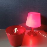 Red ikea lamps
