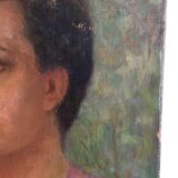 Portrait ancient oil on canvas