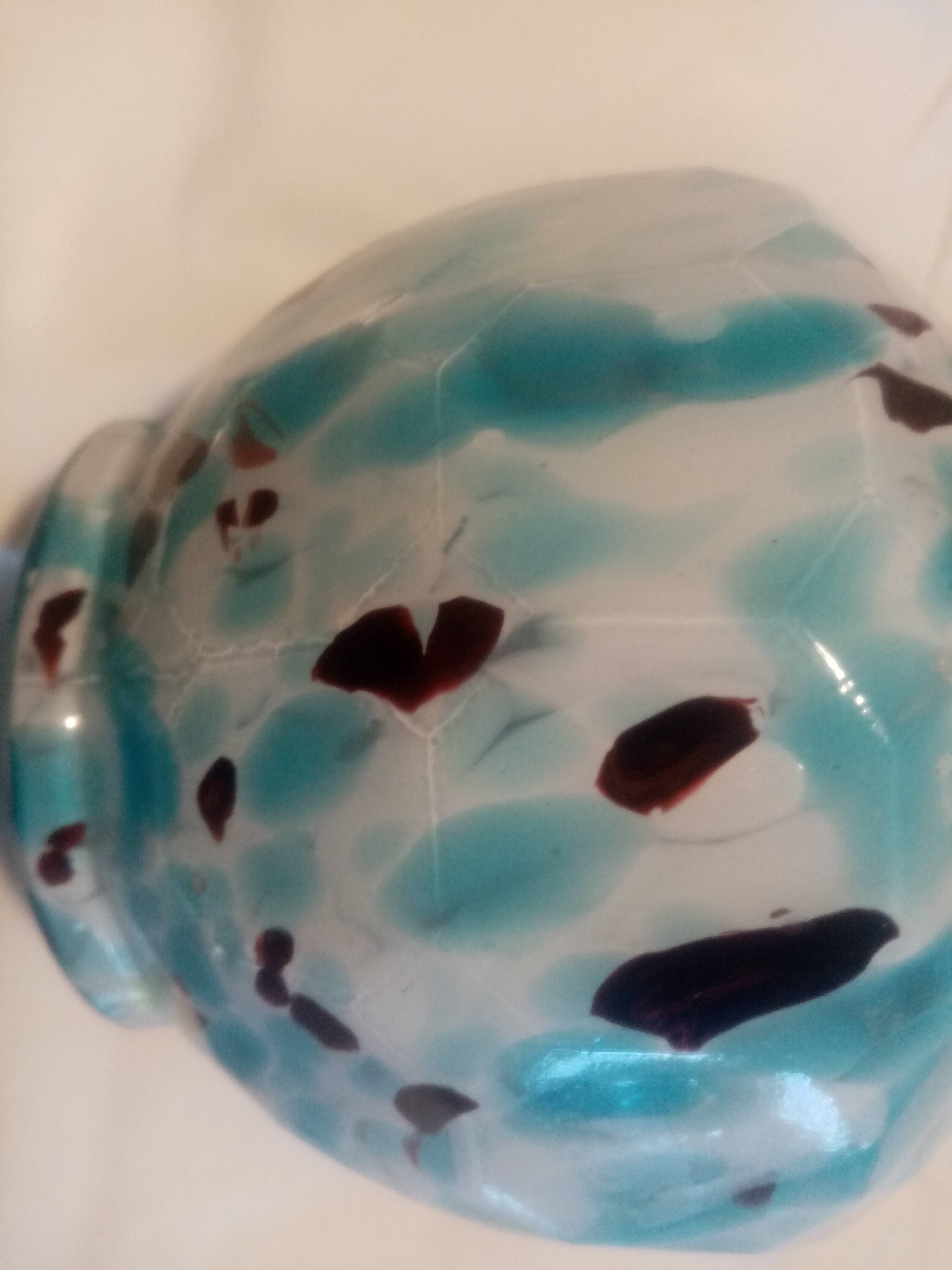 Superb old clichy glass pate vase