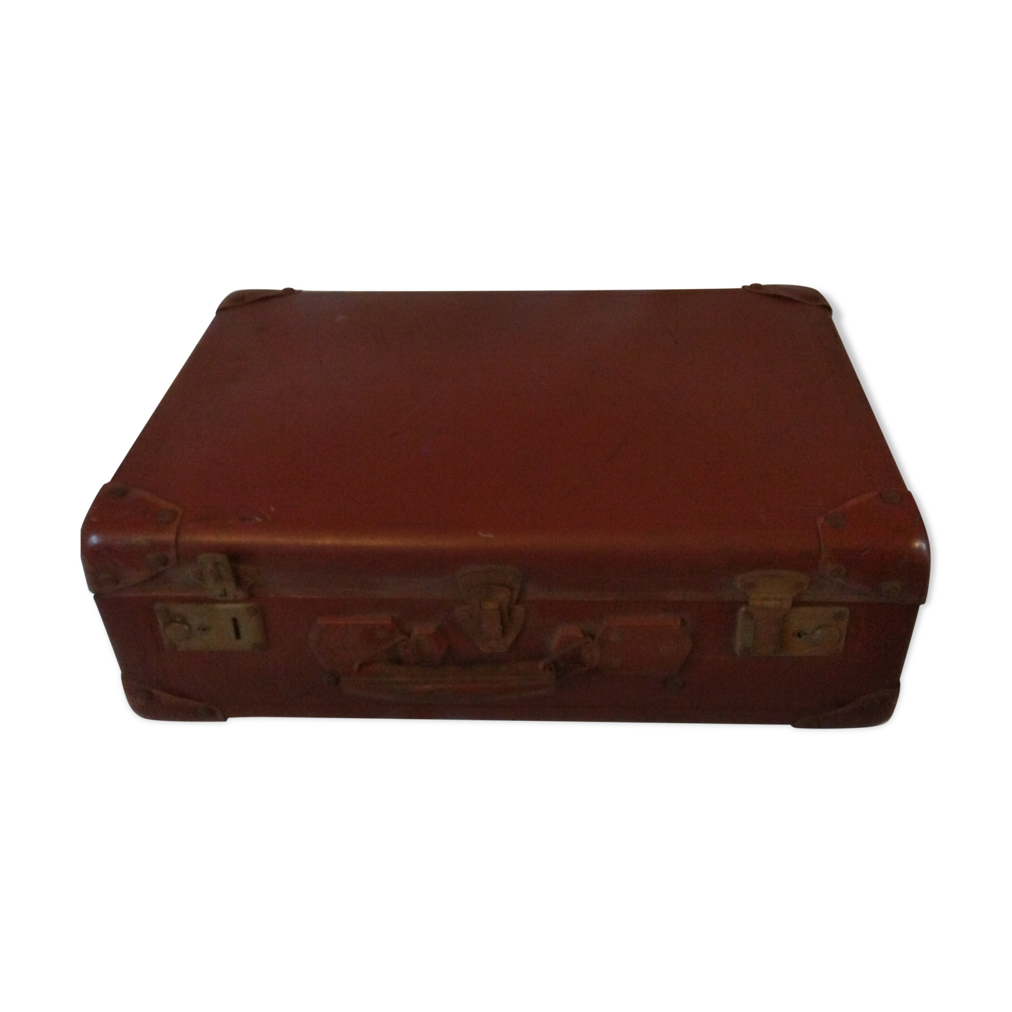 Vintage 1940-1950s cardboard suitcase