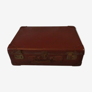 Vintage 1940-1950s cardboard suitcase