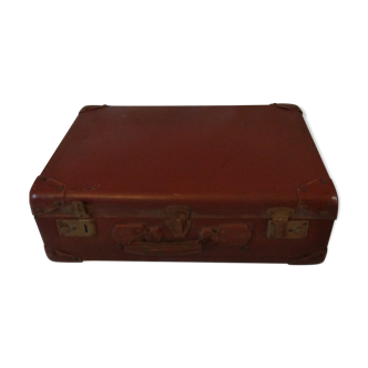Vintage 1940-1950s cardboard suitcase
