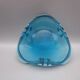 Vintage blue glass ashtray