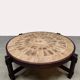 French Riviera vintage ceramic coffee table Roger Capron 1970s