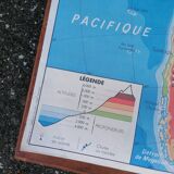 Ancienne carte MDI Amérique du Sud-Océanie.