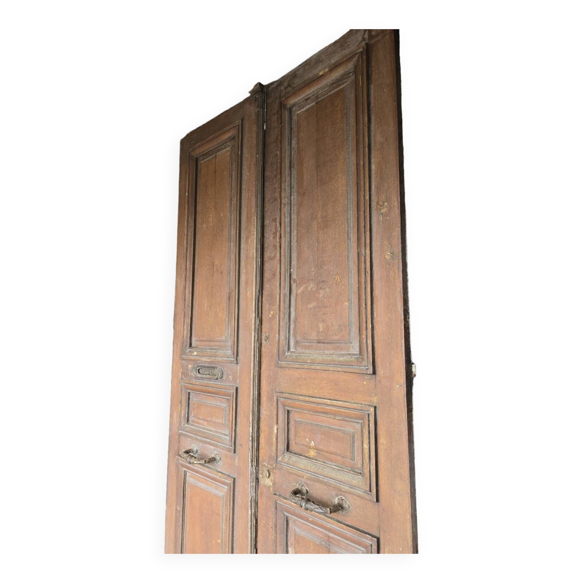 Double oak front door