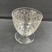 6 stamped Baccarat Lulli wine glasses