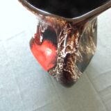 Vase vintage signé Vallauris – design 60s émaillé