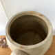 Beige varnished sandstone pot