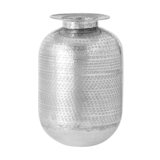 Hammered zinc vase