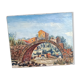 Oil on canvas Provencal bridge signed Louis Charles Benazeth 20th century