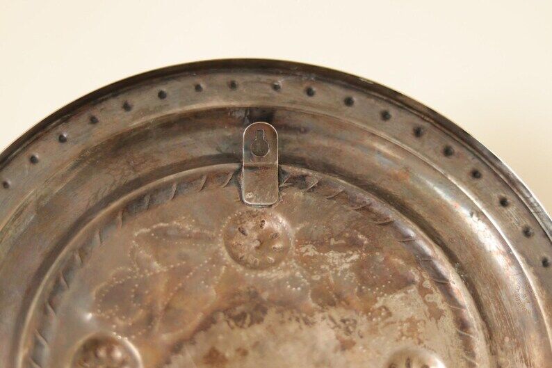 Pair of Vintage Silver/ Nickel Plated Swedish Sconce