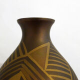 Small art deco copperware vase