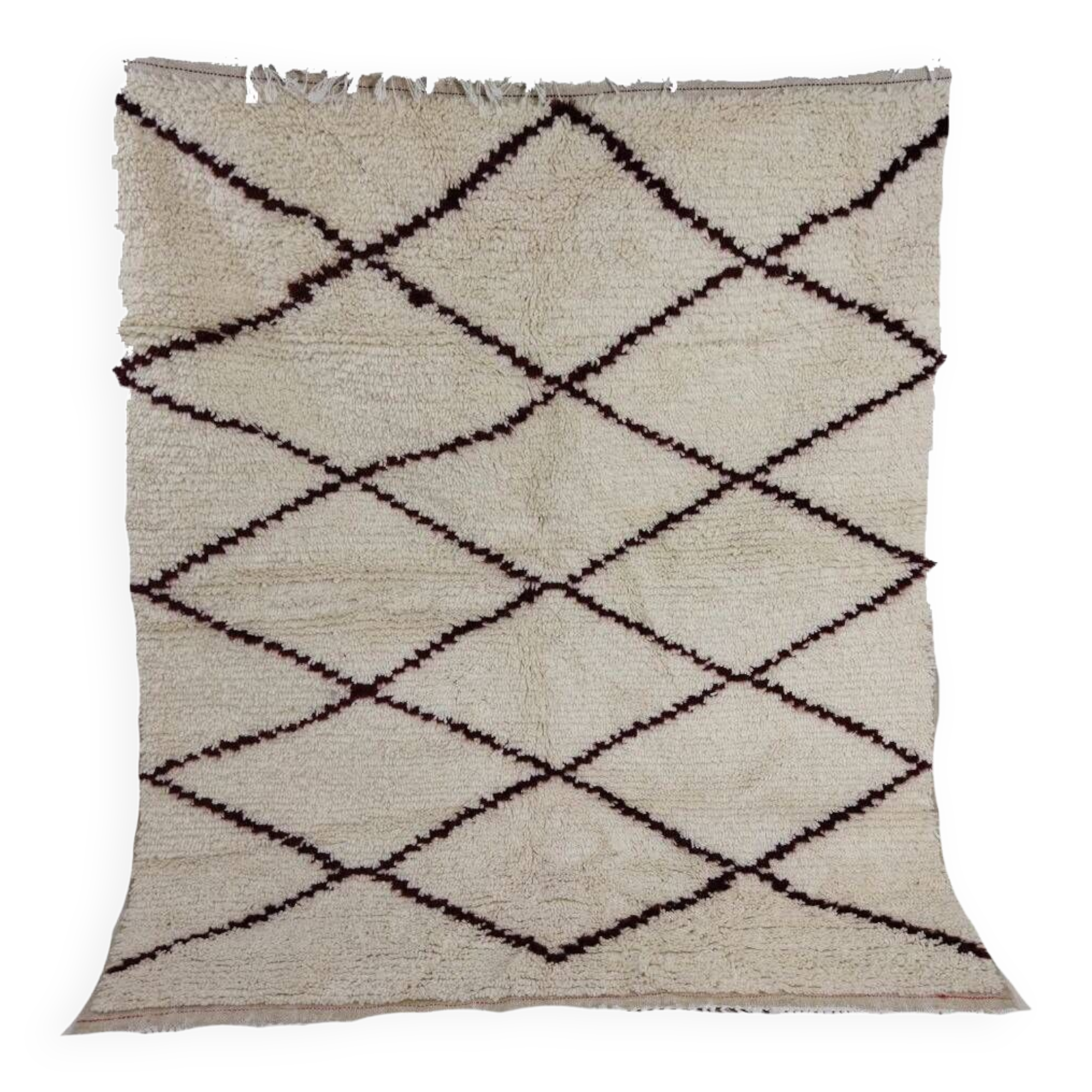 Handcrafted moroccan berber rug 178 x 152 cm