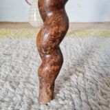 Modernist farm stool with screw legs