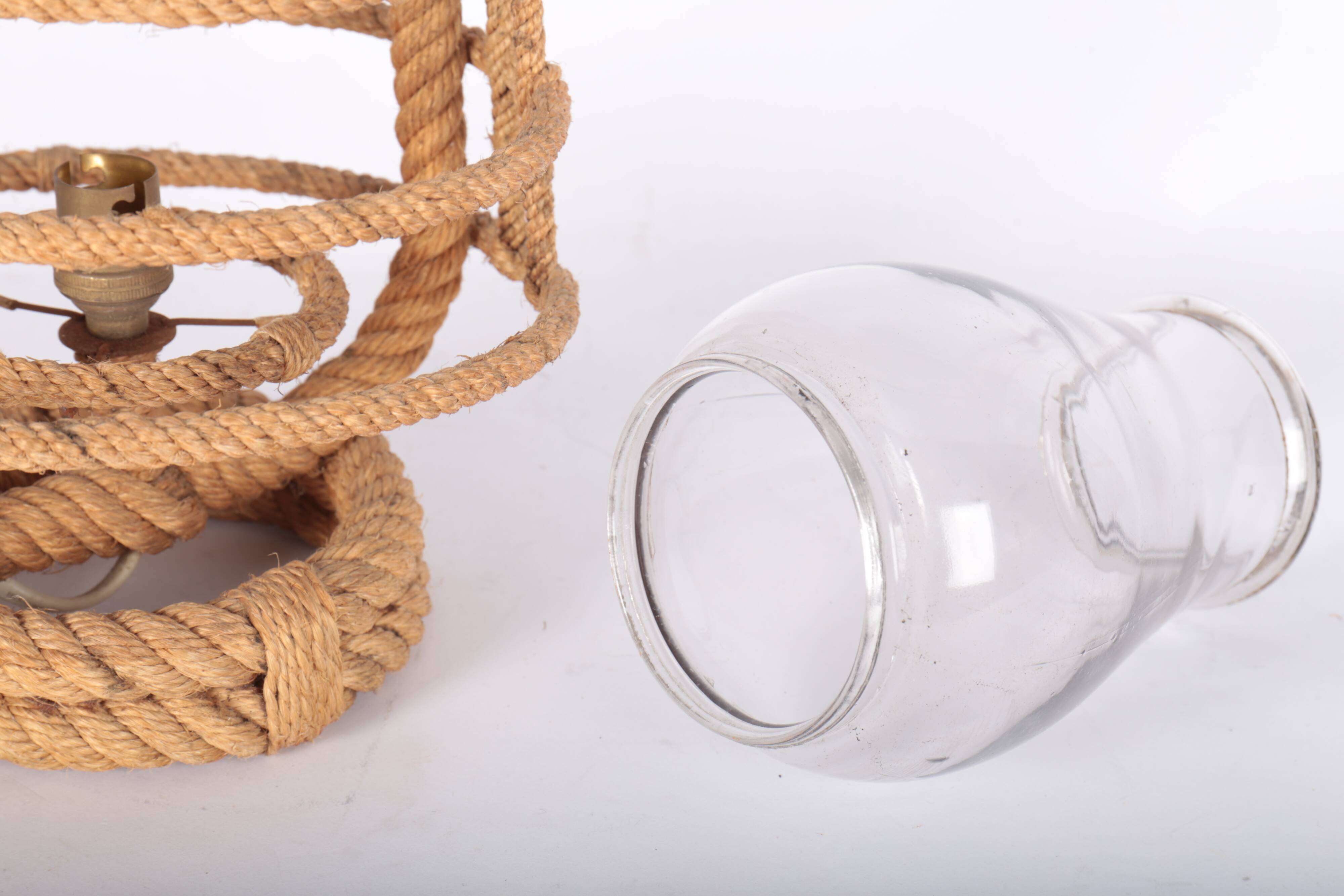Rope lantern lamp, 50s/60s