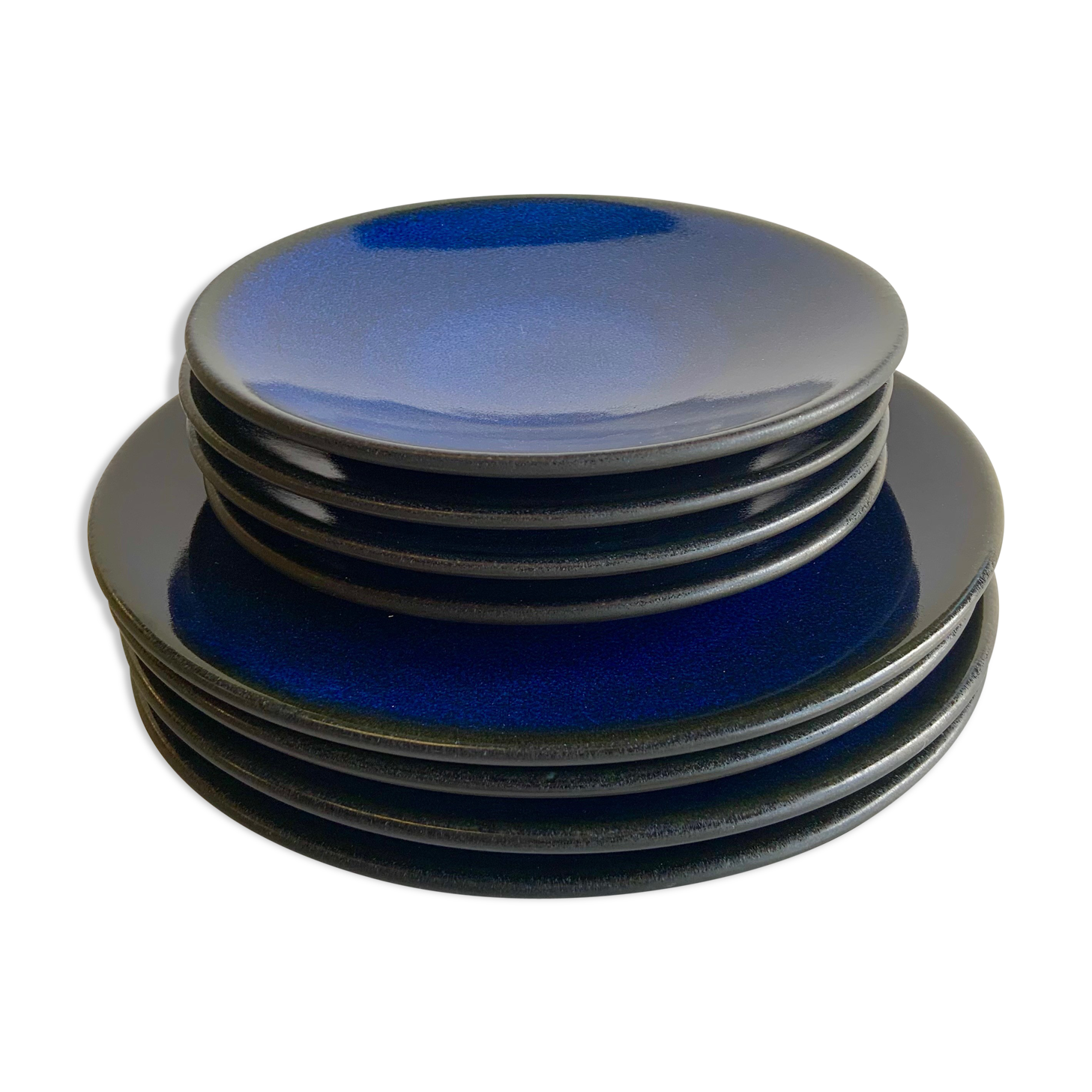 Jars Tourron Dark Blue plate set