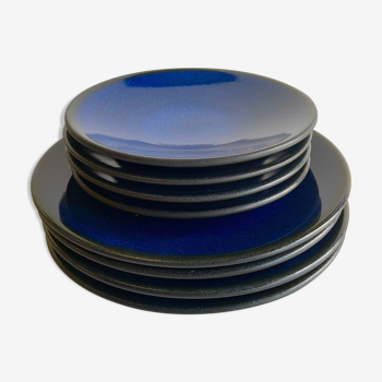 Jars Tourron Dark Blue plate set