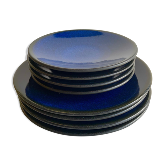 Jars Tourron Dark Blue plate set