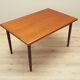 Teak table, Danish design, 1970s, production: Denmark