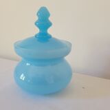 Blue opaline pot