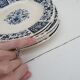 6 old earthenware plates Gien