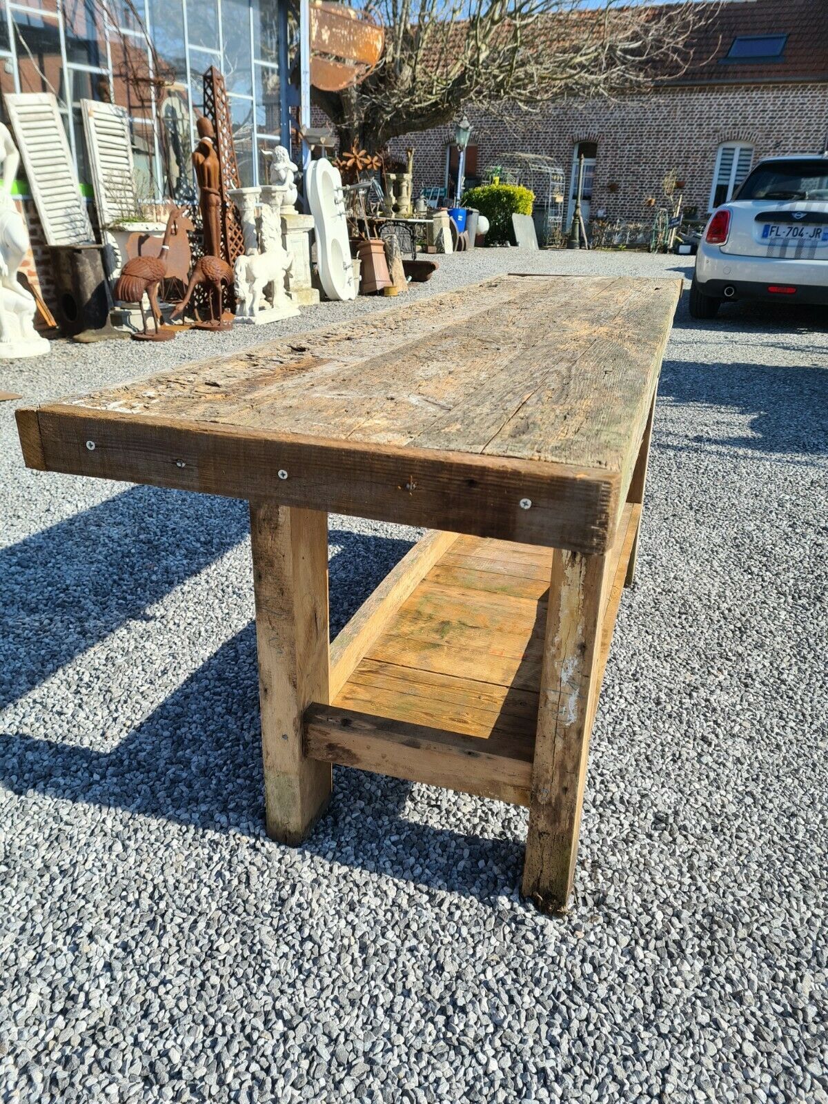 Wooden cabinetmaker's workbench