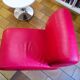 red designer armchair