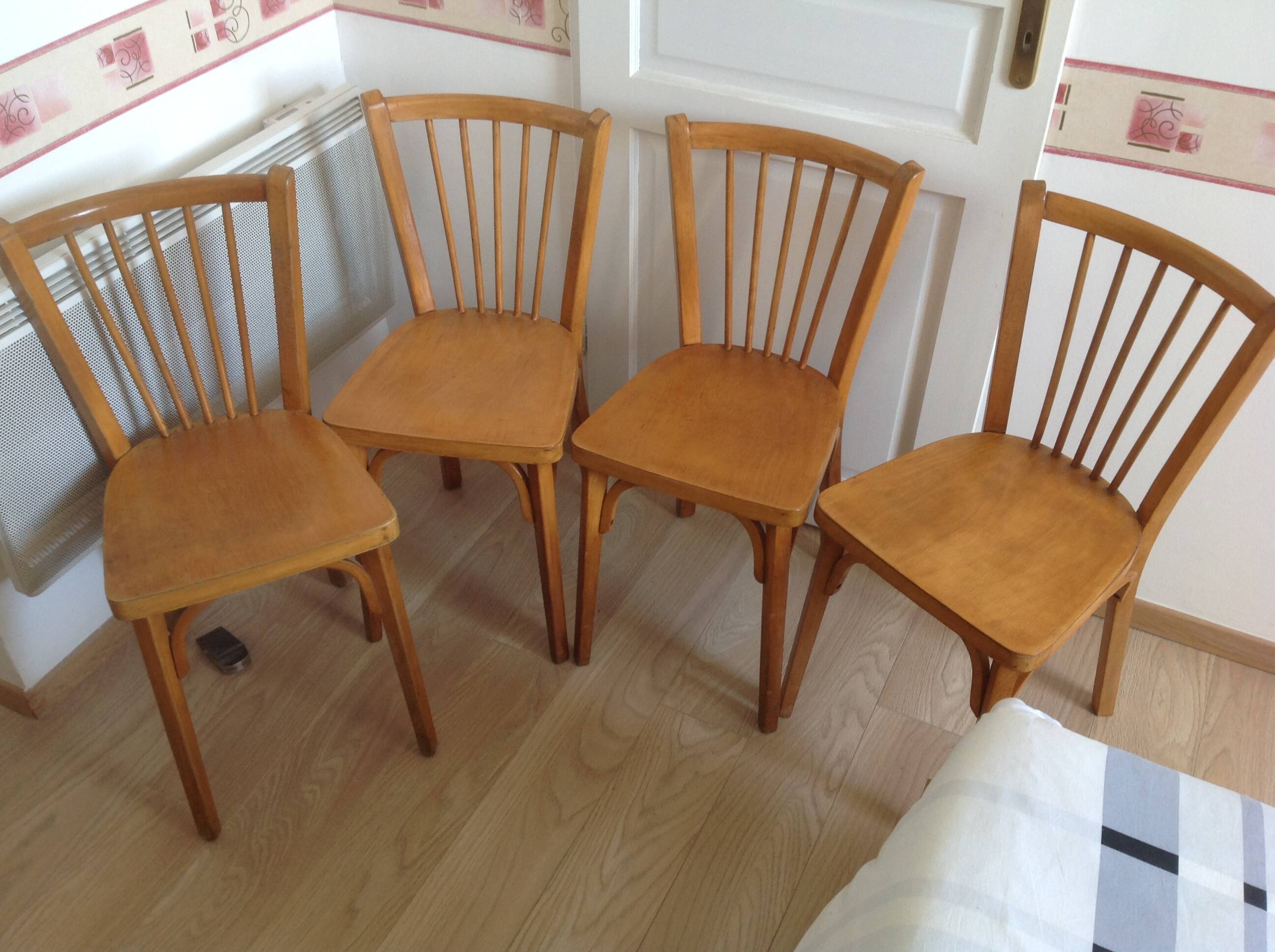 4 vintage Baumann chairs