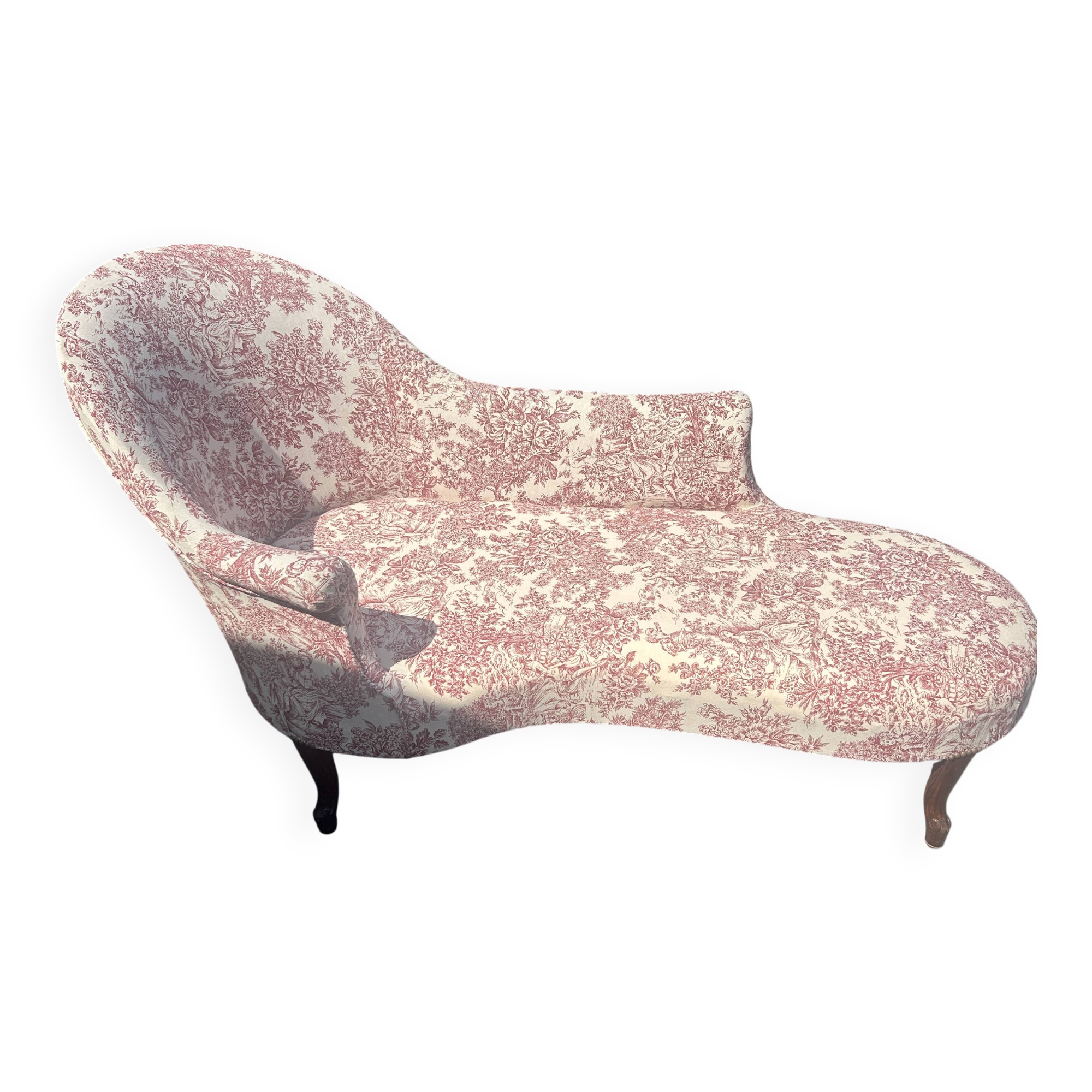 Méridienne ancienne de style Louis XV, restaurée