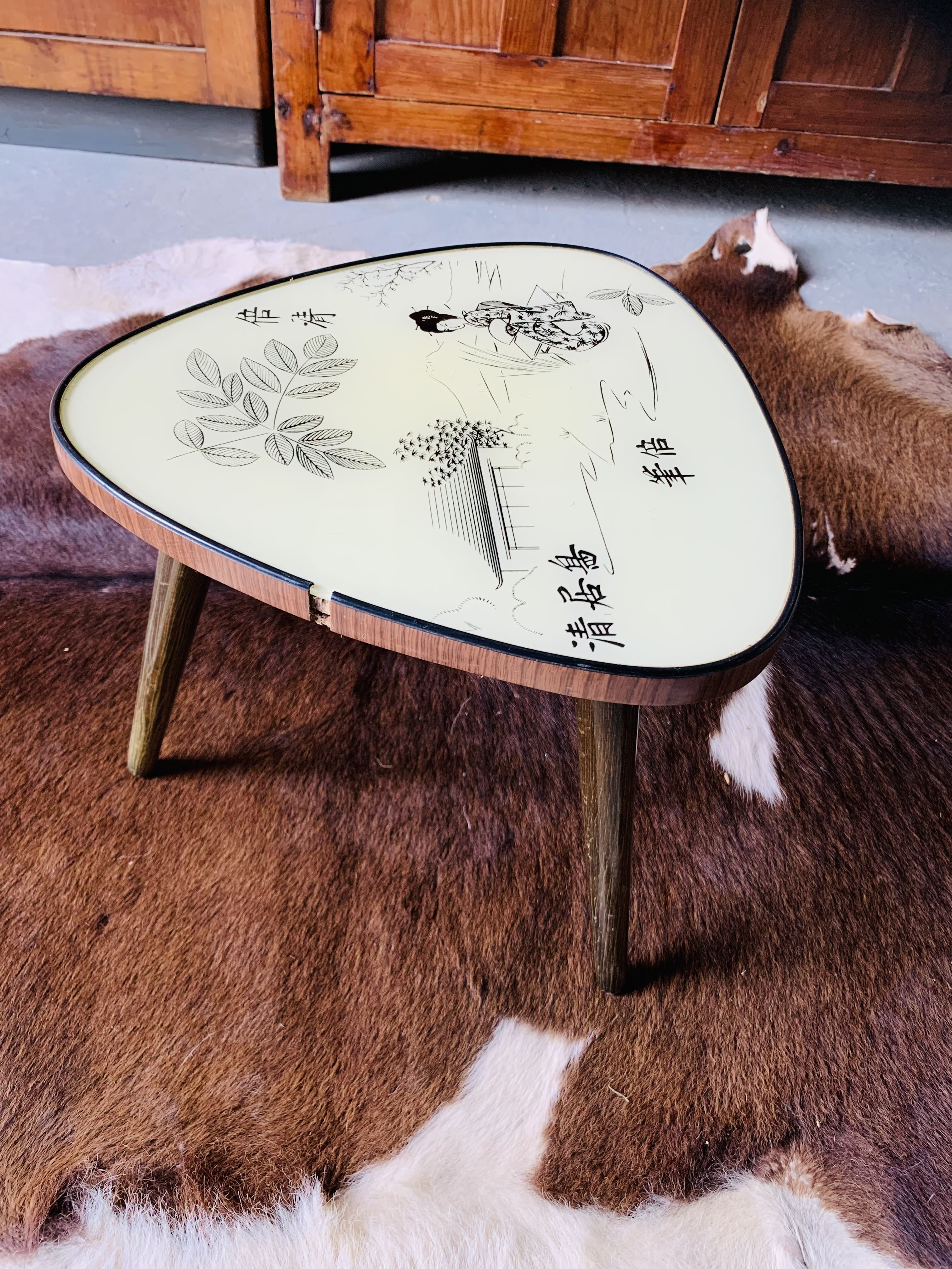 Japanese tripod coffee table