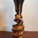 Carved mango wood vase