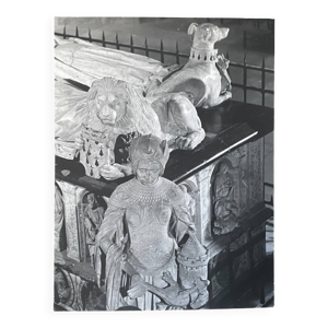 Photo argentique statue - bernard