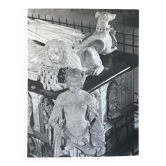 Photo argentique statue La Force Bernard Darot XXe