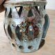 Signed sandstone lantern candle holder