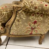 Paire de fauteuils bergère Louis XV