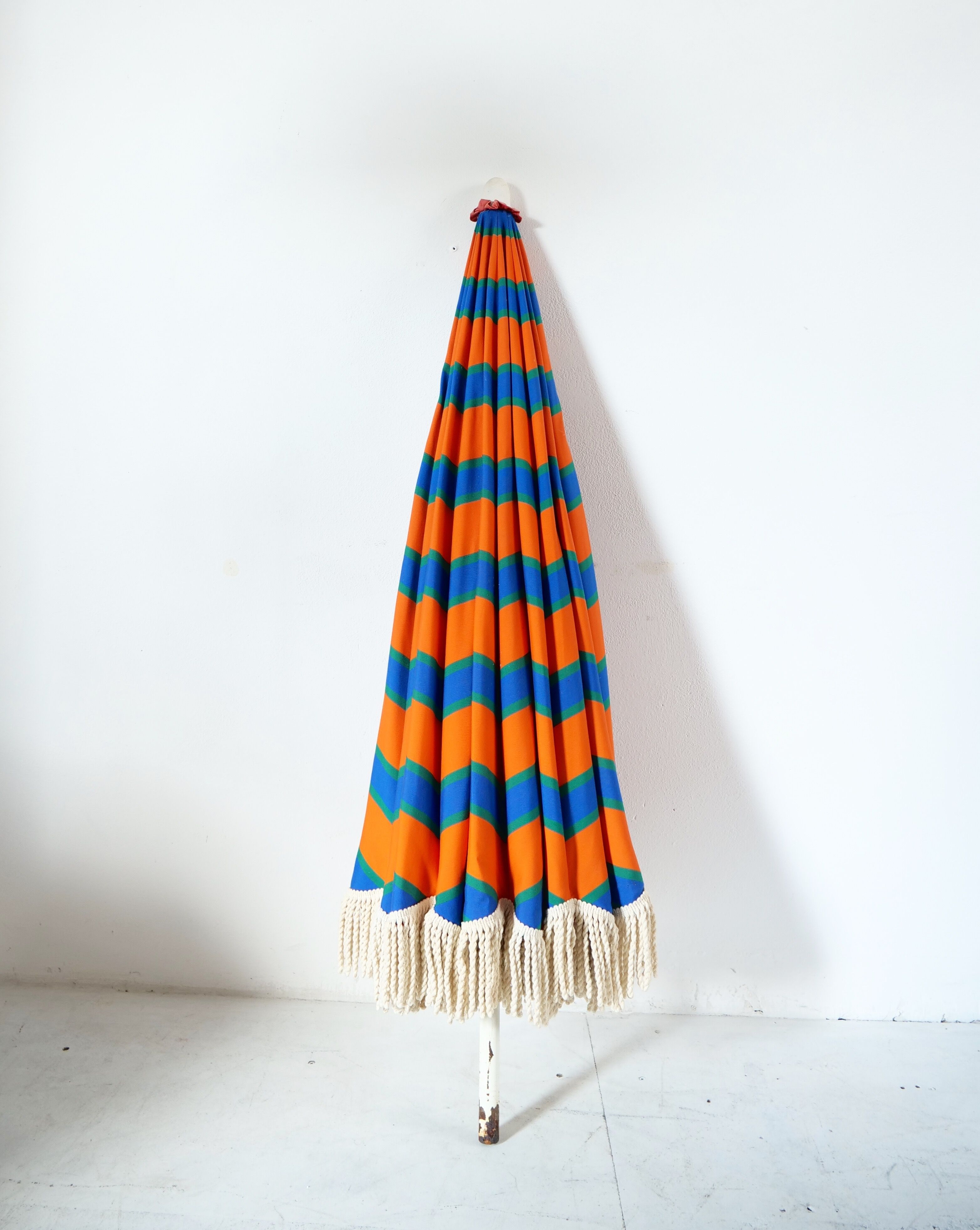 Vintage psychedelic orange umbrella