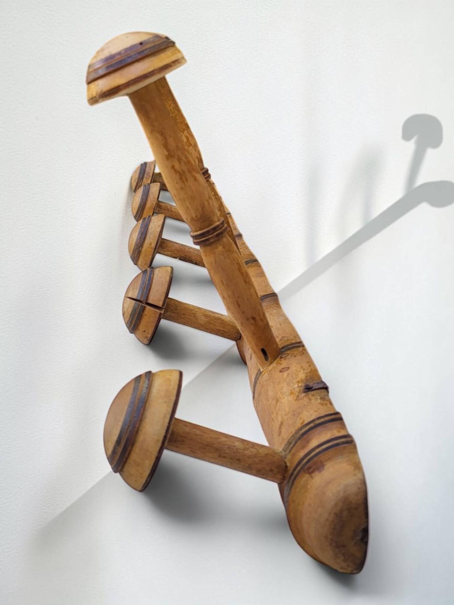 Bamboo wall coat rack 1900