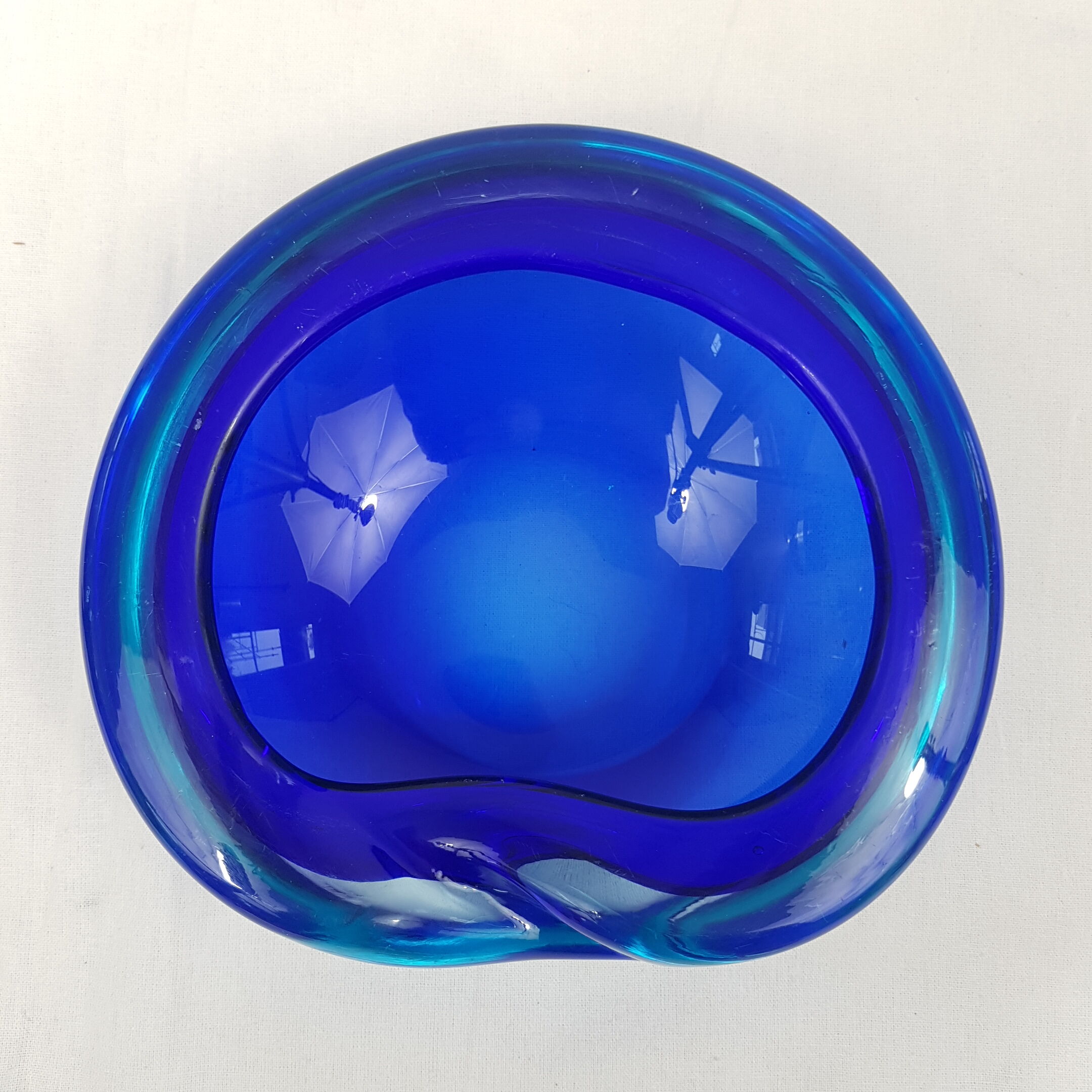 Ashtray "geode" Murano Sommerso