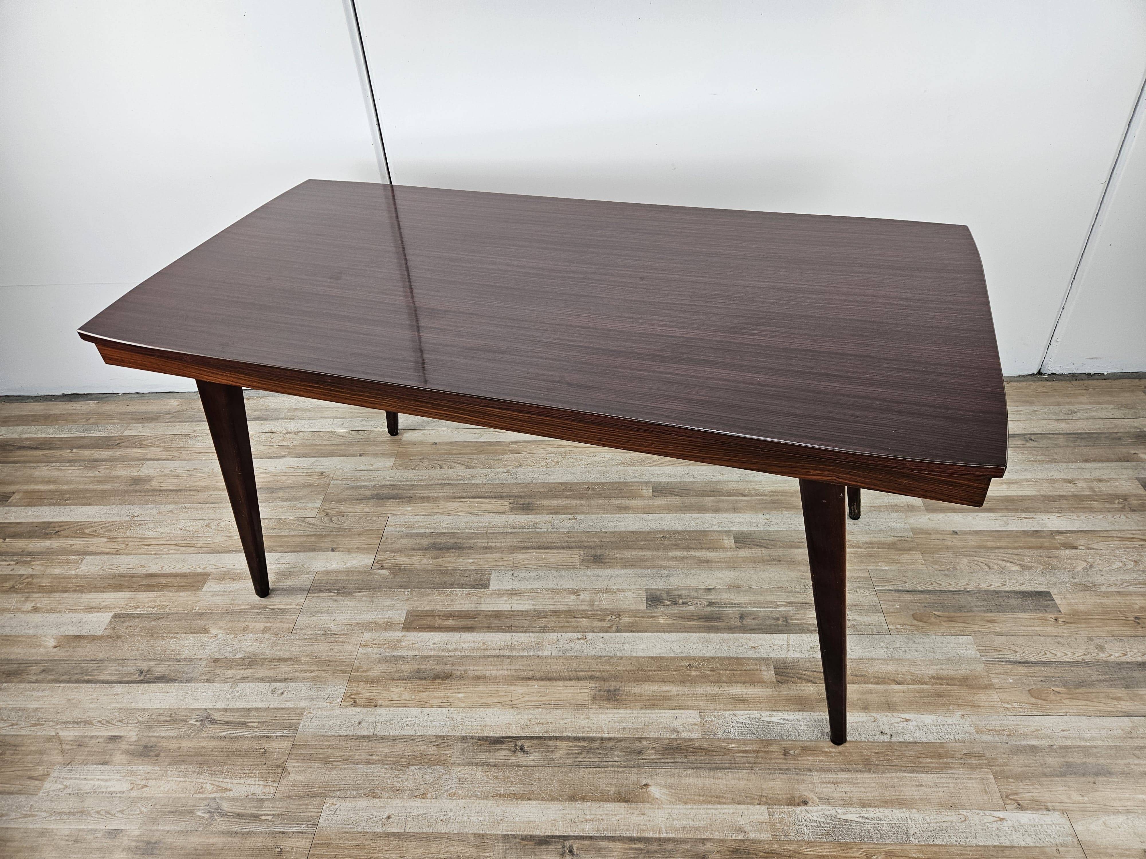 Mid Century table in rosewood laminate
