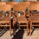 Set of 10 indestructible vintage bistro chairs signed ELF, 1950s.