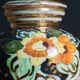 Vintage Ceramic Vase Arte Veneziana, Hand-Painted Flower Decor
