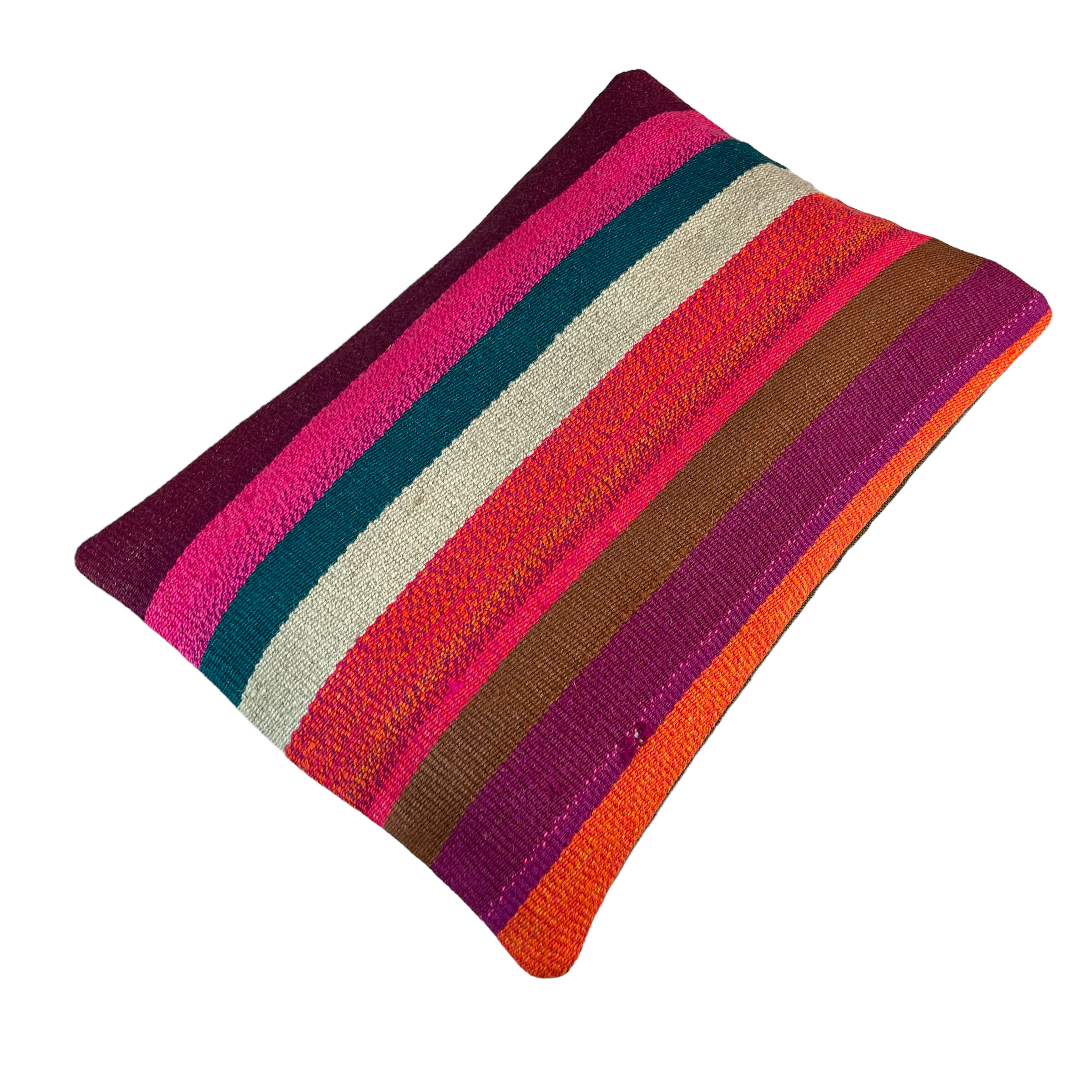 Housse de coussin vintage turque faite à la main, 30 x 50 cm