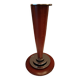 Art deco mahogany desk lamp foot