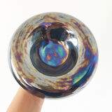 Ceramic silver enamel ashtray