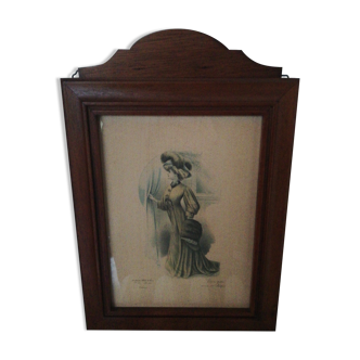 Wooden key box facade fashion engraving