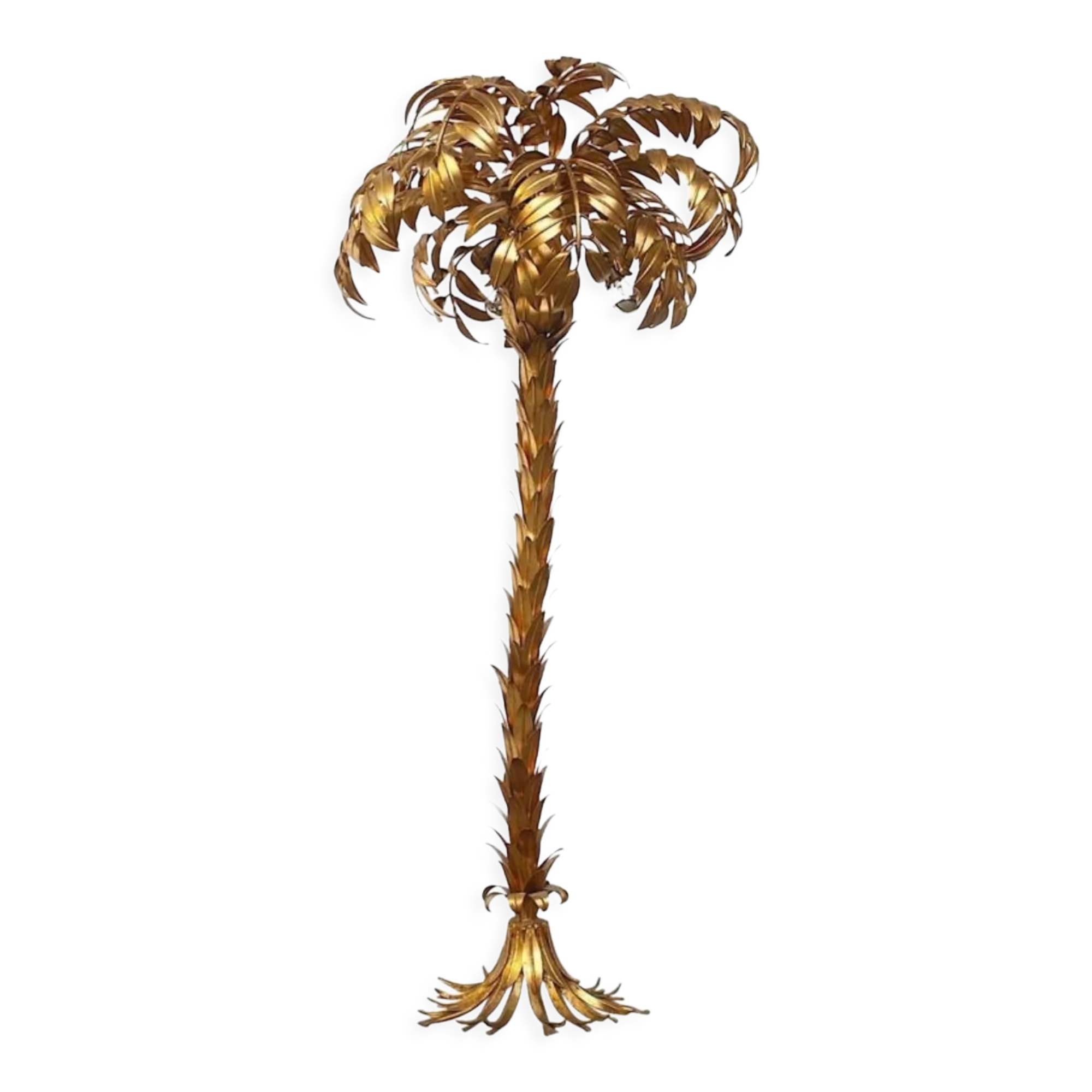 Lampadaire Hans Kögl métal doré