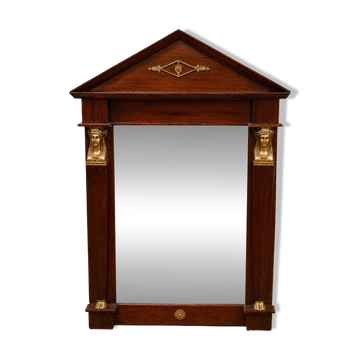 Empire mirror with triangular pediment, 19th century
