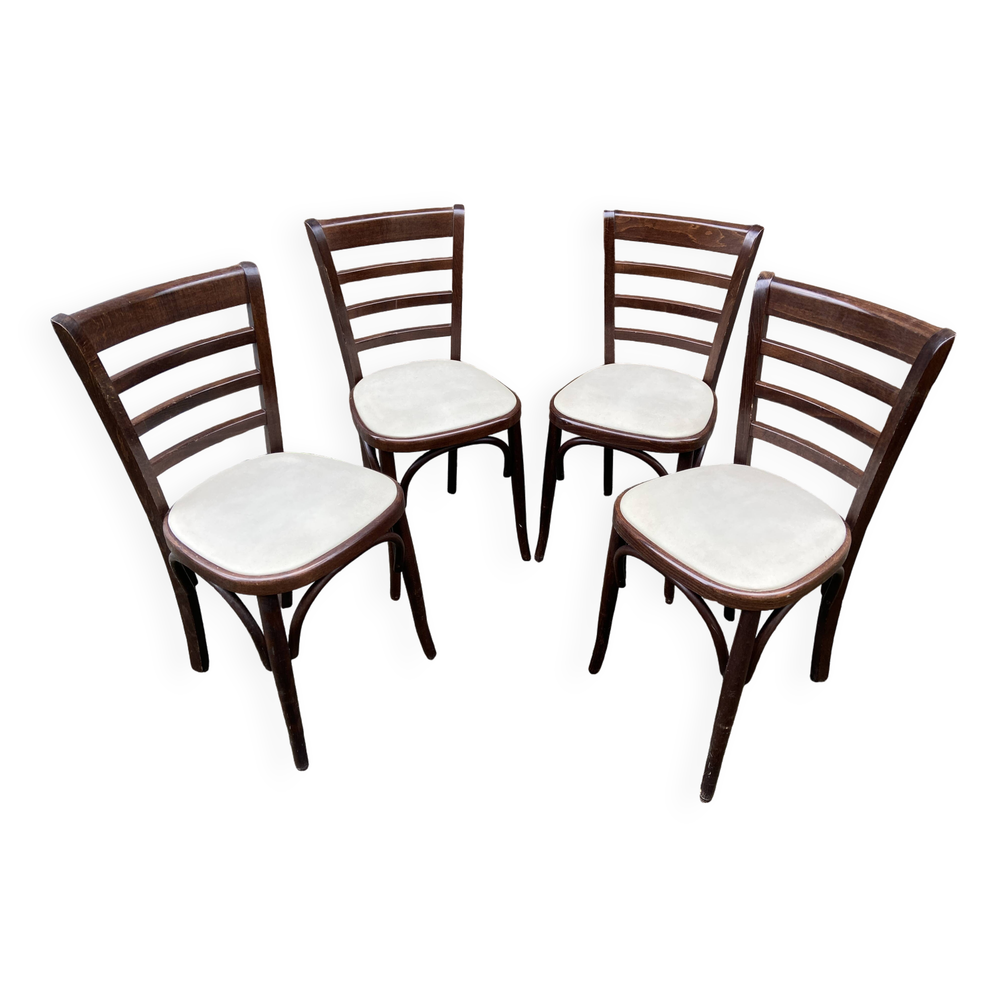 4 chaises bistrot vintage